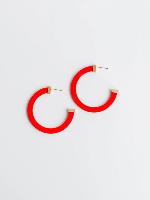 MM Acrylic Hoops-Red