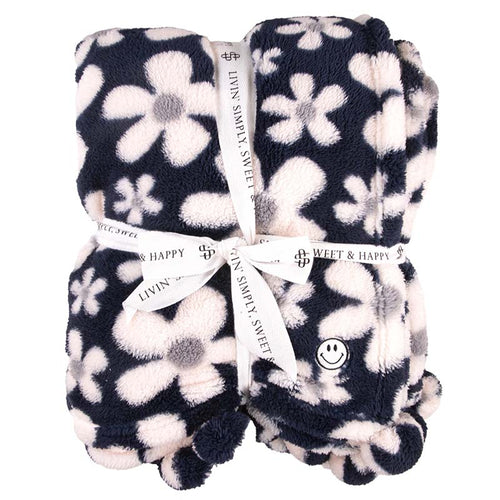 SS Soft and Comfy Blanket - Flower