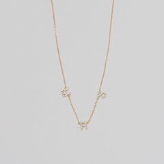 MM Gold Mrs Necklace